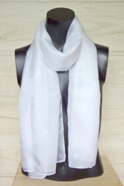 zijden sjaal wit