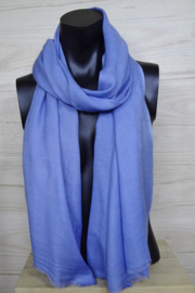Sjaal in  jeansblauw, 50% wol