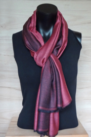sjaal roze-rood zwart
