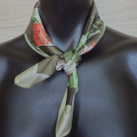 sjaaltje, bandana met bloemen