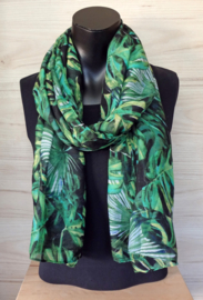 sjaal tropisch groen