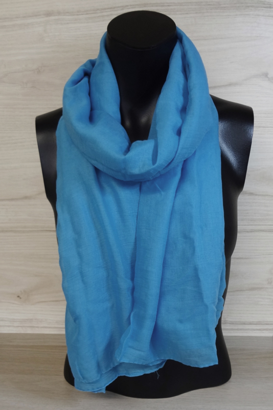 Sjaal aquablauw