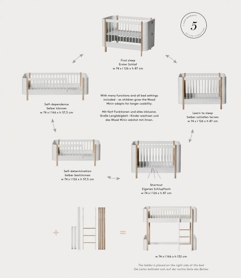 Oliver furniture meegroei bed 2024 cot oak