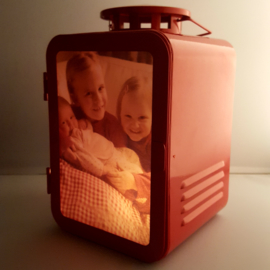 Vintage foto lantaarn rood