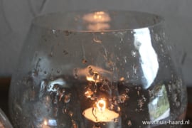 Glazen sfeerlichtje bubbels S