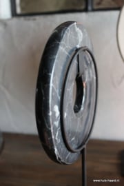 Marmer disc zwart L