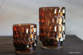 Sfeerlicht bruin glas M