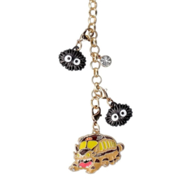Studio Ghibli My Neighbor Totoro Charm Chain Catbus & Soot - Semic [Nieuw]