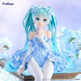 Hatsune Miku Noodle Stopper Figure Flower Fairy Nemophila Pail Blue Color Ver. 15 cm - Furyu [Nieuw]