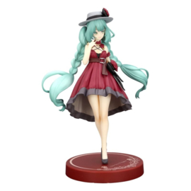Hatsune Miku Trio-Try-iT PVC Figure Hatsune Miku Outing Dress Red Color Ver. 19 cm - Furyu [Nieuw]