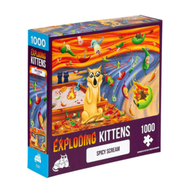 Exploding Kittens Puzzle Spicy Scream Puzzle (1000 stukjes) [Nieuw]