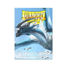 Dragon Shield Matte Dual Sky Blue & Silver Sleeves Standard Size (100) [Nieuw]