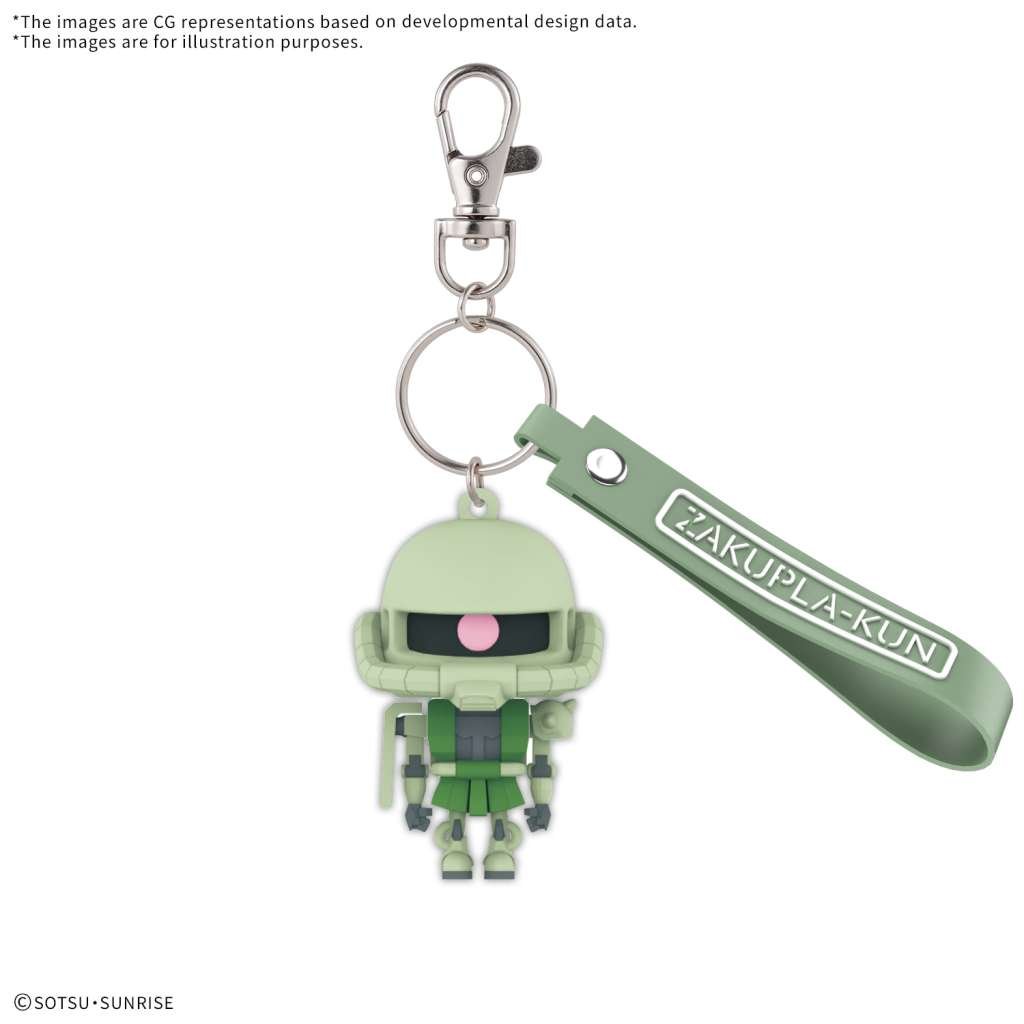 Gundam Rubber Mascot 3D Sleutelhanger Zakupla-Kun [Nieuw]