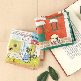 Studio Ghibli My Neighbor Totoro Mini Towel Totoro & Kusakabe House 25 x 25 cm - Marushin [Nieuw]