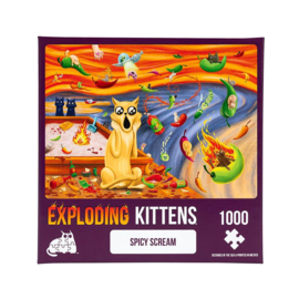 Exploding Kittens Puzzle Spicy Scream Puzzle (1000 stukjes) [Nieuw]