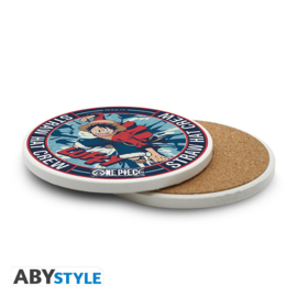 One Piece Onderzetter Luffy Keramiek - Abystyle [Nieuw]
