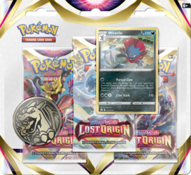 Pokemon TCG - Sword & Shield Lost Origin 3 Pack [Nieuw]