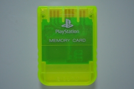 Playstation 1 Memory Card Neon Yellow (1MB) - Sony