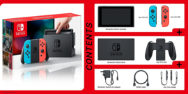 Nintendo Switch Console (Blauw/Rood) [Nieuw]