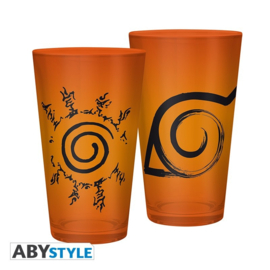 Naruto Shippuden Glas Konoha & Seal 400 ML - ABYstyle [Nieuw]