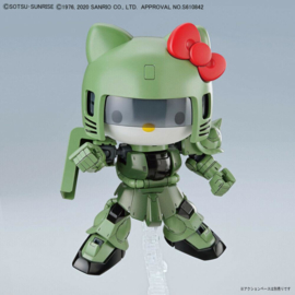 Gundam Model Kit SDC Hello Kitty MS-06S Char's Zaku II Green - Bandai [Nieuw]