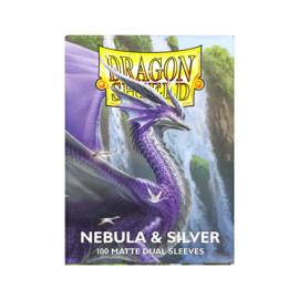 Dragon Shield Matte Dual Nebula & Silver Sleeves Standard Size (100) [Nieuw]