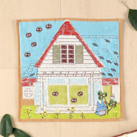 Studio Ghibli My Neighbor Totoro Mini Towel Totoro & Kusakabe House 25 x 25 cm - Marushin [Nieuw]