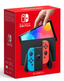 Nintendo Switch Console OLED Model - Blauw/Rood [Nieuw]