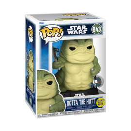 Star Wars The Mandalorian & Grogu Funko Pop Rotta The Hutt (Glow in the Dark) #843 [Nieuw]