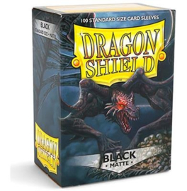 Standard Sleeves - Dragon Shield Matte (100) - Black [Nieuw]