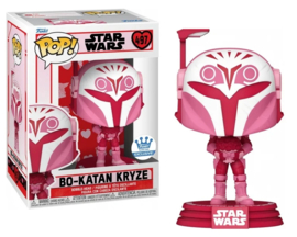 Star Wars Valentine Funko Pop Bo-Katan Kryze Special Edition #497 [Nieuw[
