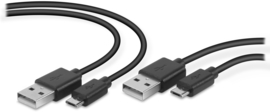 Micro USB kabel Play & Charge 3 Meter (Set van 2) - Speedlink [Nieuw]