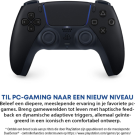 Playstation 5 Controller Wireless Dualsense PC Ready (Midnight Black) [Nieuw]