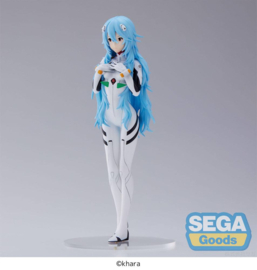 Neon Genesis Evangelion: 3.0+1.0 Thrice Upon a Time SPM PVC Figure Rei Ayanami Long Hair Ver. 21 cm - Sega [Nieuw]