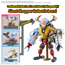 One Piece Model Kit Tony Tony Chopper Robot 1 & 2 (Tank & Wing) - Bandai [Nieuw]