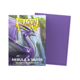 Dragon Shield Matte Dual Nebula & Silver Sleeves Standard Size (100) [Nieuw]