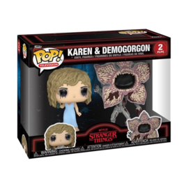 Stranger Things Funko Pop 2-Pack Karen & Demorgogon [Pre-Order]