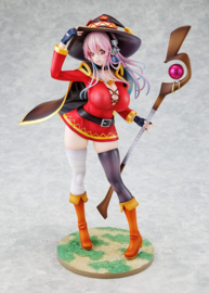 Super Sonico x Konosuba PVC Statue 1/7 Super Sonico Megumin collaboration Ver. 25 cm - Kadokawa [Nieuw]