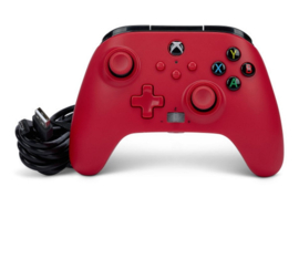 Xbox Controller Wired - Artisan Red (Series X & S - Xbox One) - Power A [Nieuw]