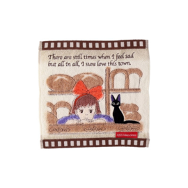 Studio Ghibli Kiki's Delivery Service Mini Towel Celluloid Bakery 25 x 25 cm - Marushin [Nieuw]