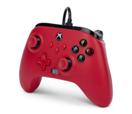 Xbox Controller Wired - Artisan Red (Series X & S - Xbox One) - Power A [Nieuw]