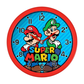 Nintendo Super Mario Klok Mario & Luigi 24cm [Nieuw]