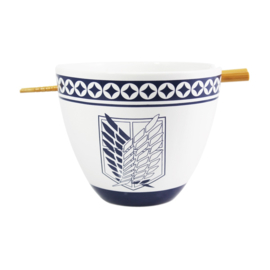 Attack on Titan Ramen Bowl with Chopsticks - Just Funky [Nieuw]