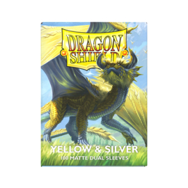 Dragon Shield Dual Yellow & Silver Sleeves Standard Size (100) [Nieuw]