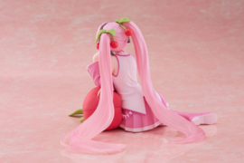 Hatsune Miku Figure Sakura Miku Cherry Cushion Desktop Cute Ver. 13 cm - Taito [Nieuw]