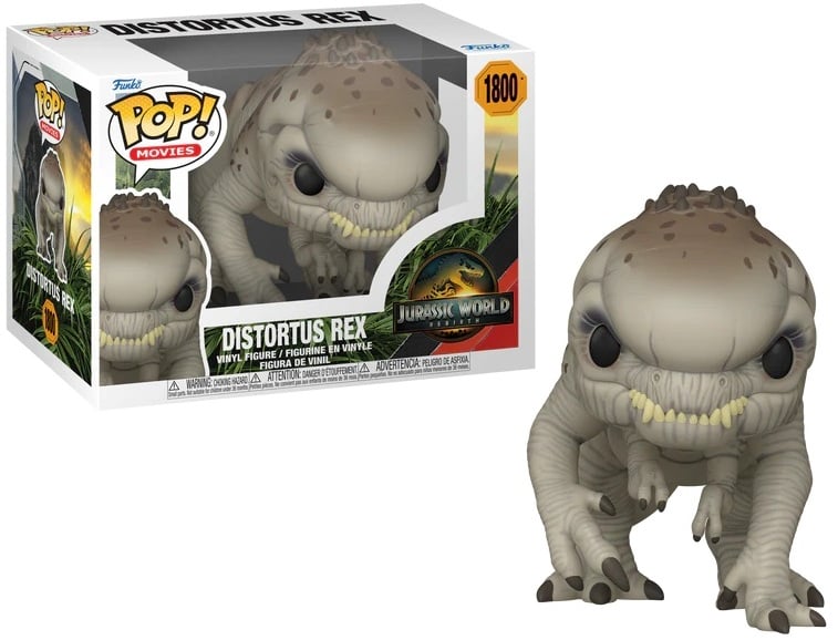 Jurassic World Rebirth Funko Pop Distortus Rex #1800 [Nieuw]