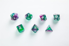 RPG Dobbelstenen Set - Galaxy Series Aurora (7 stuks) - Gamegenic [Nieuw]