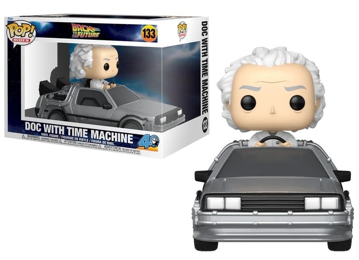 Back To The Future Funko Pop Ride DLX Doc with Time Machine #133 [Pre-Order]