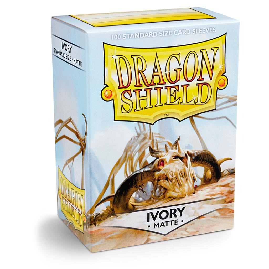 Dragon Shield Matte Ivory Sleeves Standard Size (100) [Nieuw]