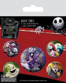 Disney The Nightmare Before Christmas Button Pack Characters 5 Pack [Nieuw]
